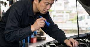 太田市で異音修理を依頼する前に、車から聞こえる異音の種類や原因を確認するイメージ